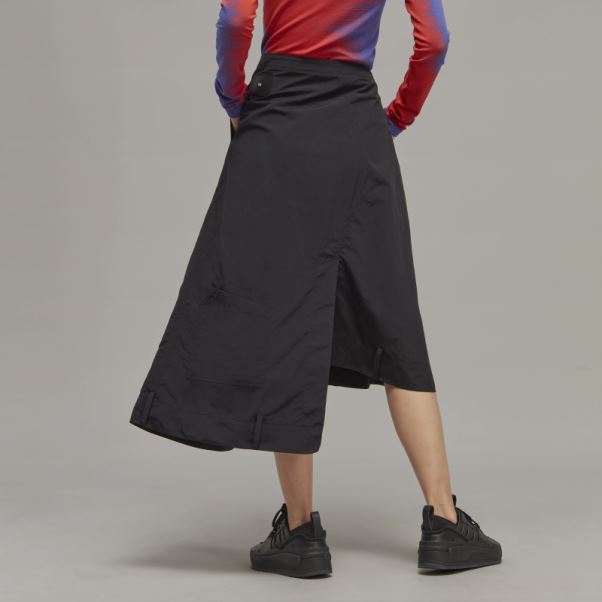 Y-3 Jupe En Nylon Froissé Adidas