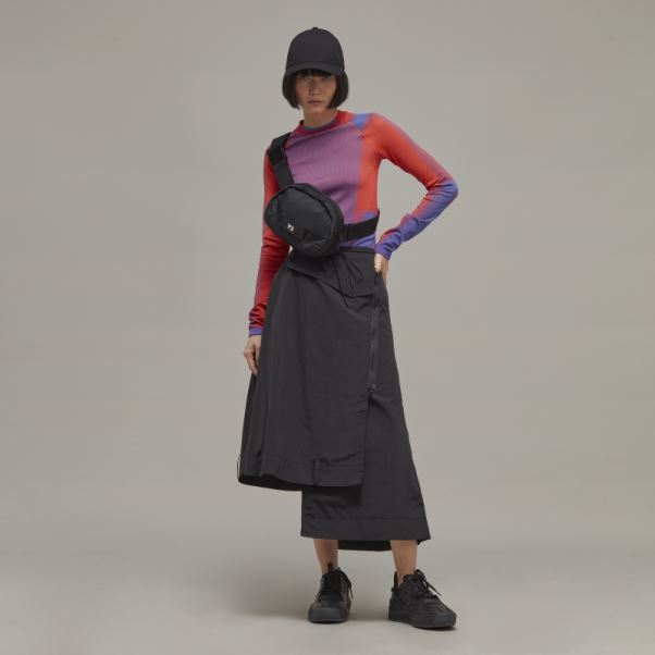 Y-3 Jupe En Nylon Froissé Adidas