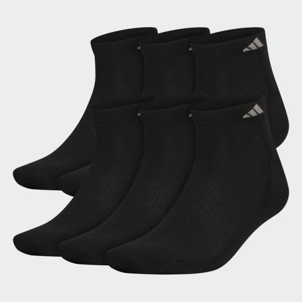 Chaussettes Athlétiques Amorties Basses 6 Paires Xl Noir Adidas