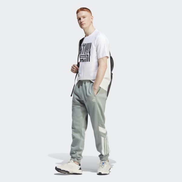 Pantalon De Survêtement Adidas Rekive Chaud Argent Vert