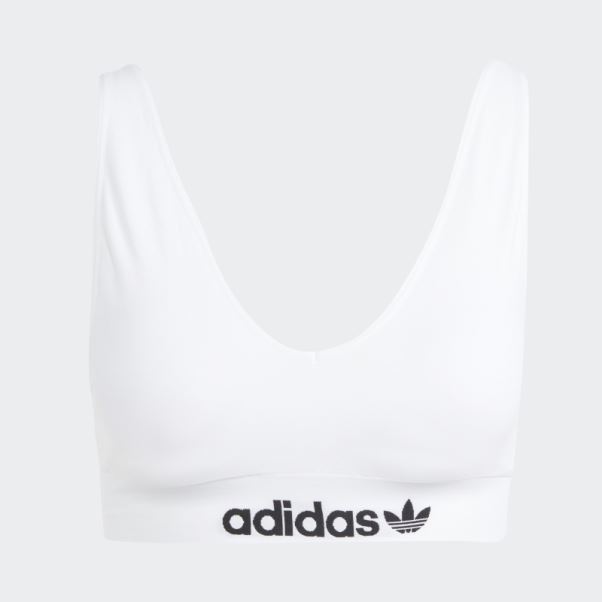 Bralette à Dos échancré En Coton Modern Flex Adidas Blanc