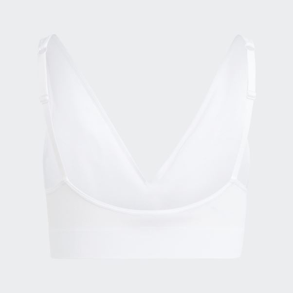 Bralette à Dos échancré En Coton Modern Flex Adidas Blanc