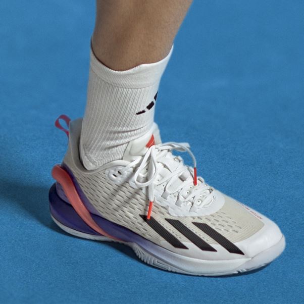 Chaussures De Tennis Adizero Cybersonic Adidas Blanc