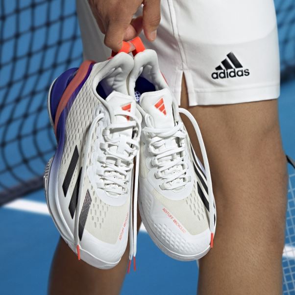 Chaussures De Tennis Adizero Cybersonic Adidas Blanc