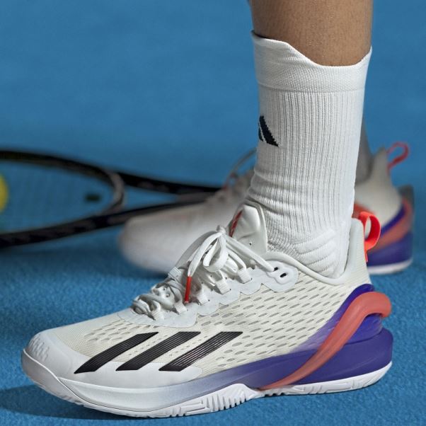 Chaussures De Tennis Adizero Cybersonic Adidas Blanc