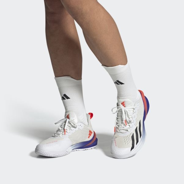 Chaussures De Tennis Adizero Cybersonic Adidas Blanc
