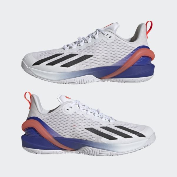 Chaussures De Tennis Adizero Cybersonic Adidas Blanc