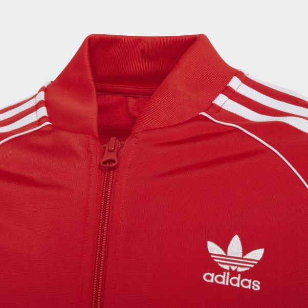 Veste De Survêtement Adicolor Sst Rouge Adidas