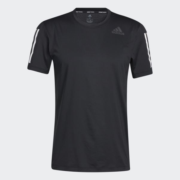 T-shirt Ajusté Adidas Techfit 3 Bandes Noir