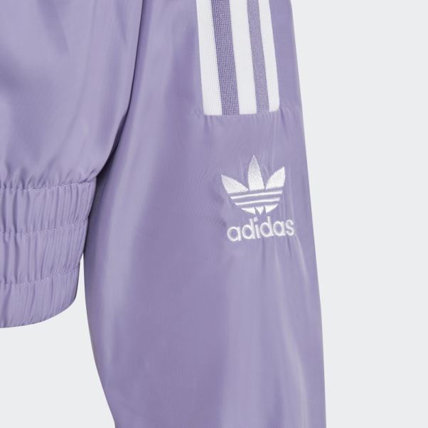 Adidas Adicolor Crop Track Veste Lilas