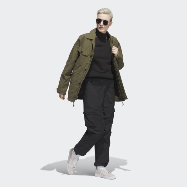 Pantalon Cargo En Nylon Premium Essentials Noir Adidas