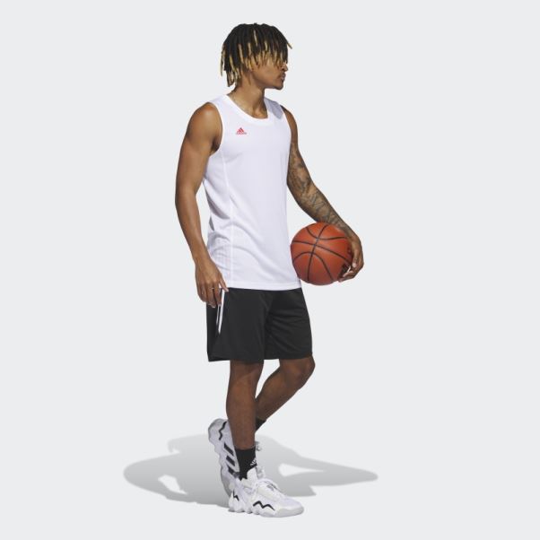 Short De Basket Adidas Legends 3 Bandes Noir