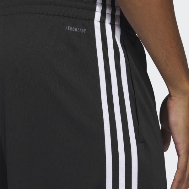 Short De Basket Adidas Legends 3 Bandes Noir