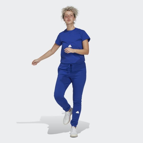 Pantalon De Survêtement Bleu Adidas