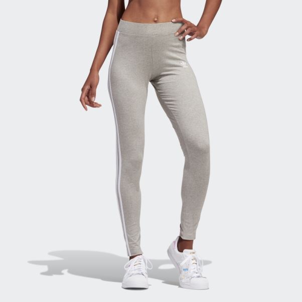 Adidas Collants Adicolor Classics 3 Bandes Gris Moyen