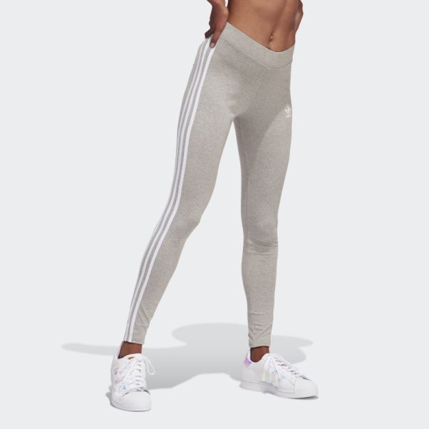 Adidas Collants Adicolor Classics 3 Bandes Gris Moyen