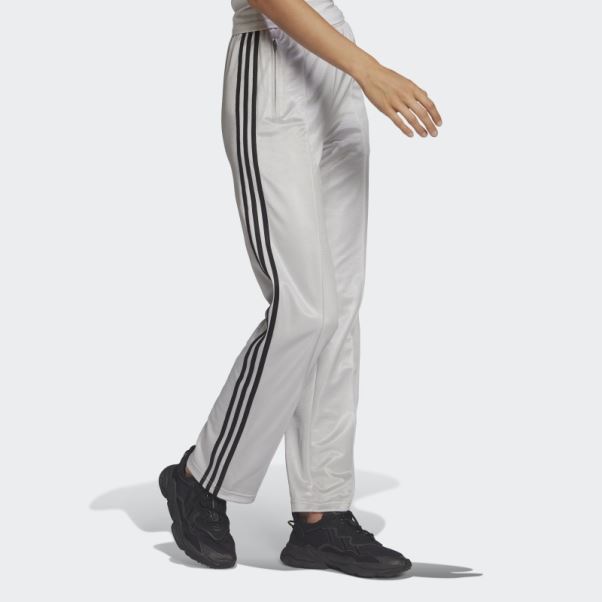 Adidas Pantalon De Survêtement Coupe Droite Argenté Adicolor Classics Ultra Brillant