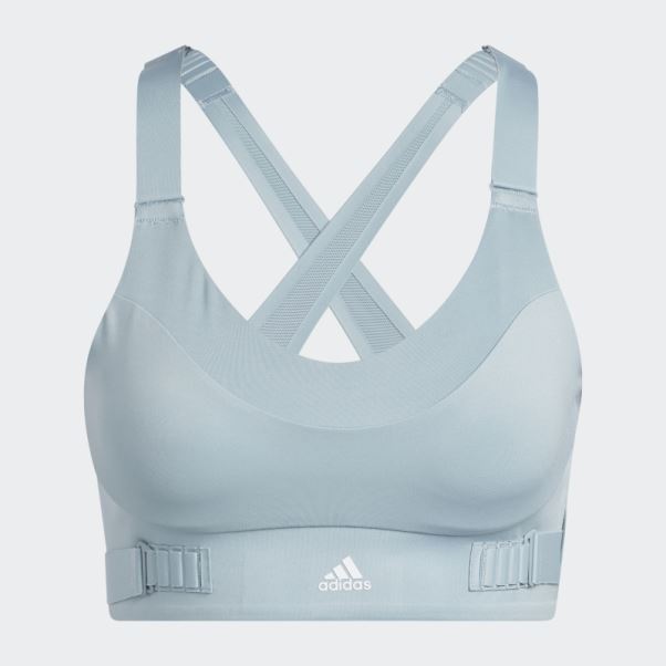 Soutien-gorge à Maintien élevé Adidas Fastimpact Luxe Run Gris