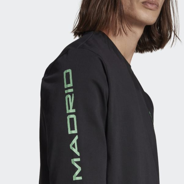 Adidas Real Madrid Tiro 21 Lifestyler Haut à Manches Longues Noir