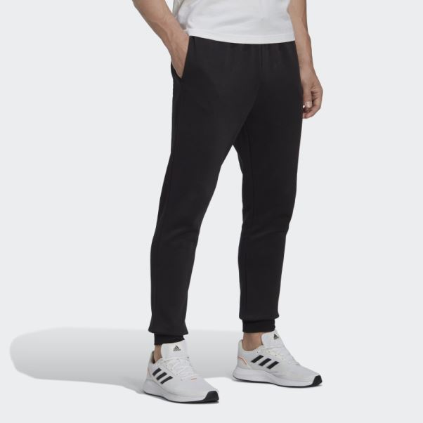 Adidas Essentials Fleece Regular Pantalon De Jogging Fuselé Noir
