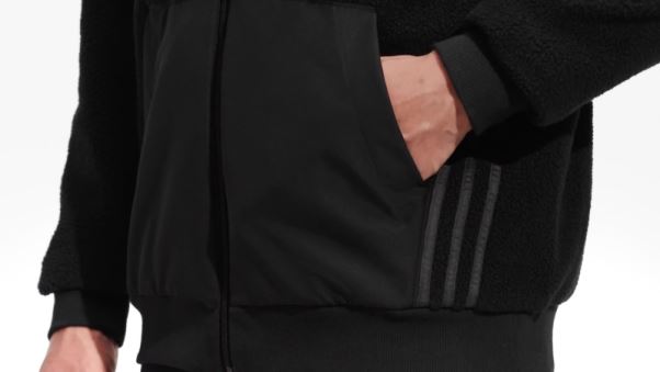 Essentials Holiday Pack Sherpa Bomber Veste Adidas Noir