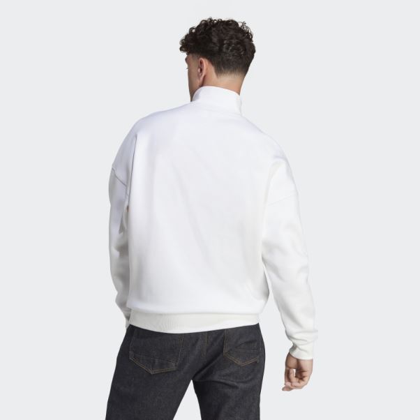 Sweat Adidas Colorblock Quarter Zip Noir