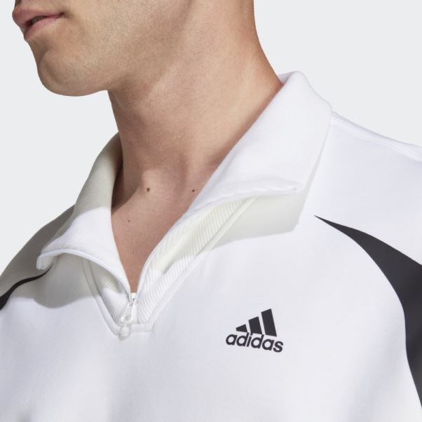 Sweat Adidas Colorblock Quarter Zip Noir