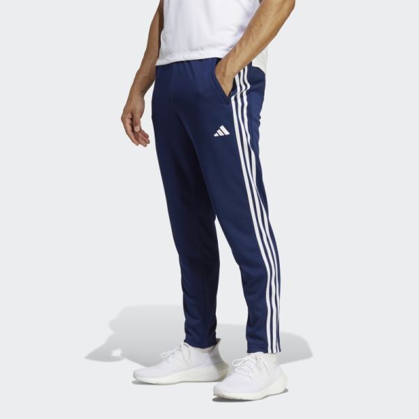 Train Essentials Pantalon De Jogging D'entraînement 3 Bandes Adidas Bleu Foncé