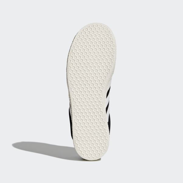 Chaussures Adidas Gazelle Noir/blanc/or Métallisé