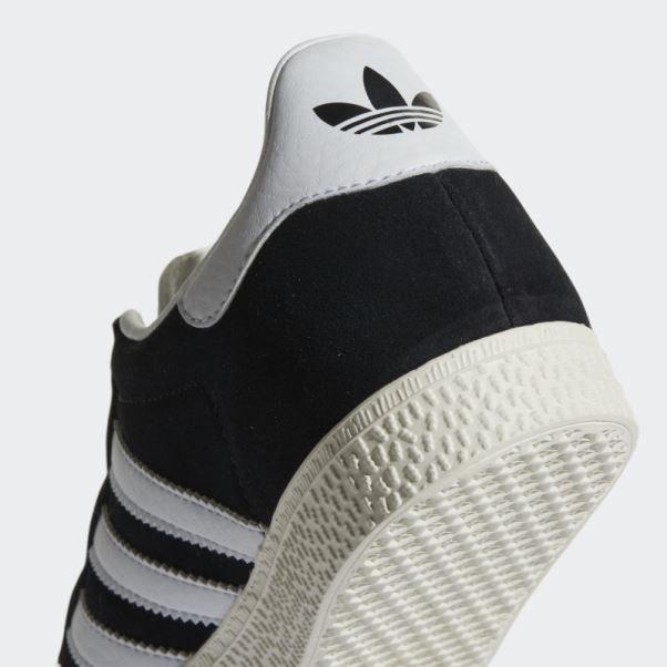 Chaussures Adidas Gazelle Noir/blanc/or Métallisé