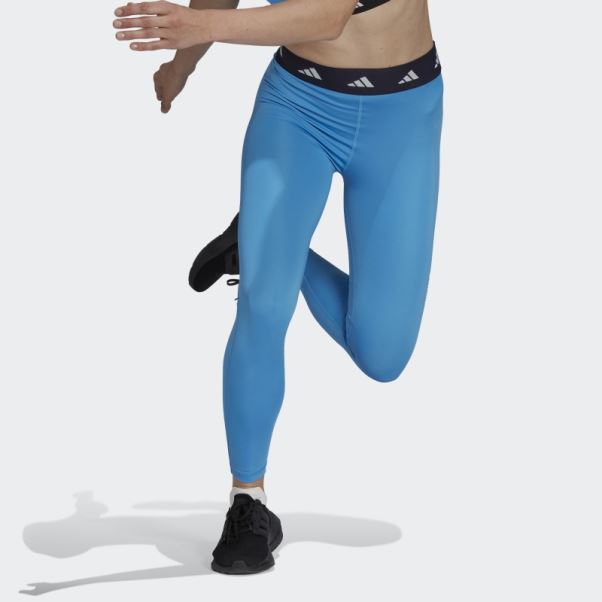 Adidas Techfit 7/8 Legging Bleu