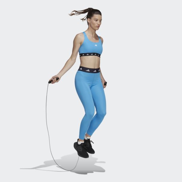 Adidas Techfit 7/8 Legging Bleu