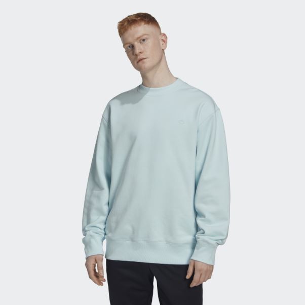 Sweat Adicolor Contempo Crew French Terry Bleu Adidas