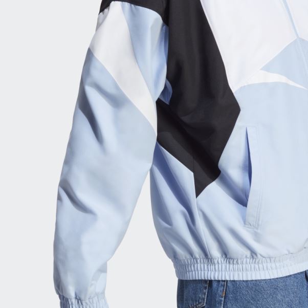 Adidas Bleu Aube Colorblock Veste De Survêtement