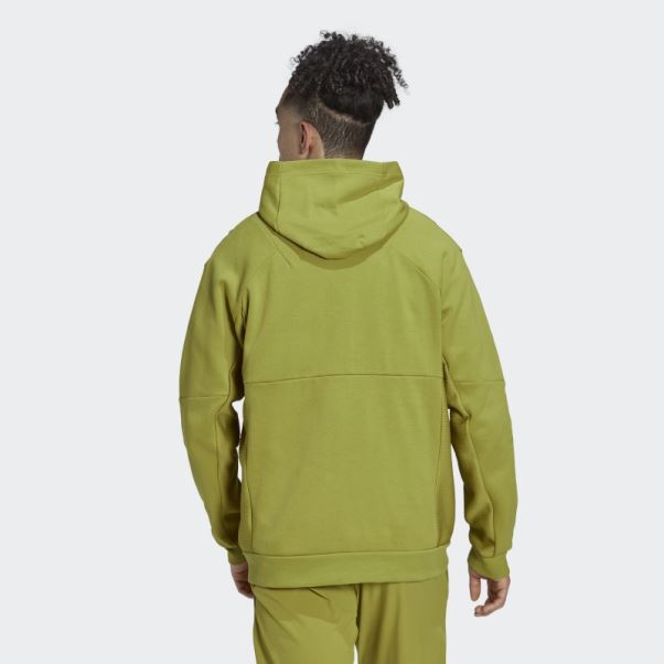 Sweat à Capuche Olive Adidas Conçu Pour Gameday