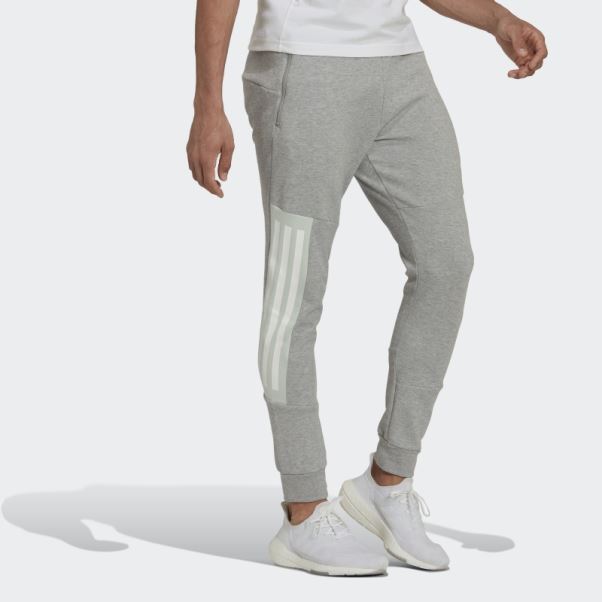 Pantalon Adidas Future Icon 3 Bandes Gris Moyen