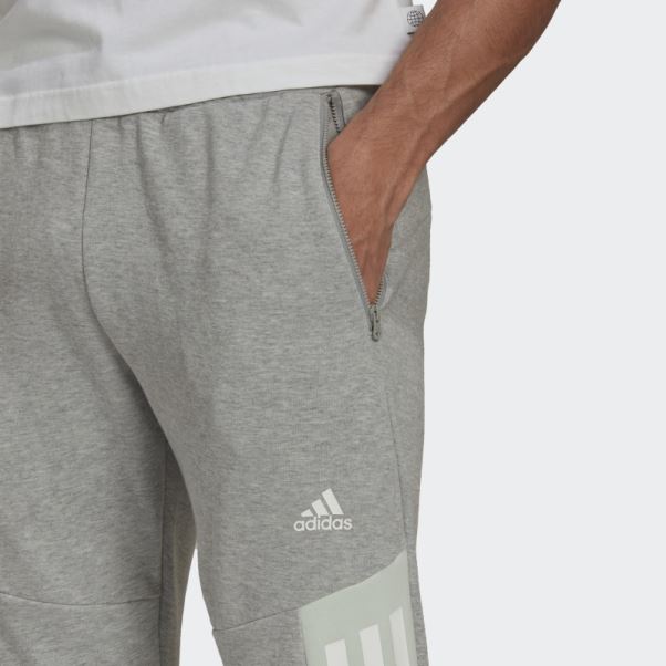 Pantalon Adidas Future Icon 3 Bandes Gris Moyen