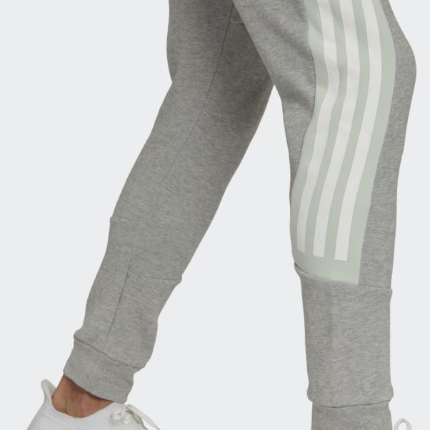 Pantalon Adidas Future Icon 3 Bandes Gris Moyen
