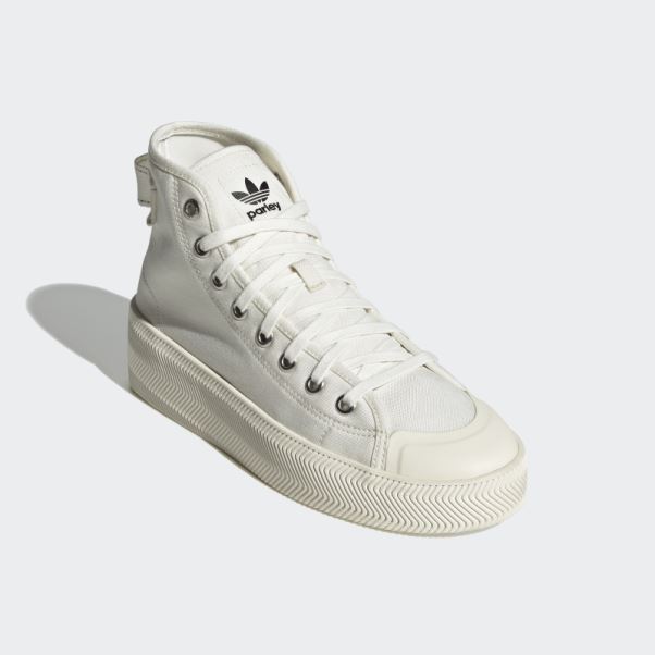Nizza Parley Chaussures Adidas Blanc