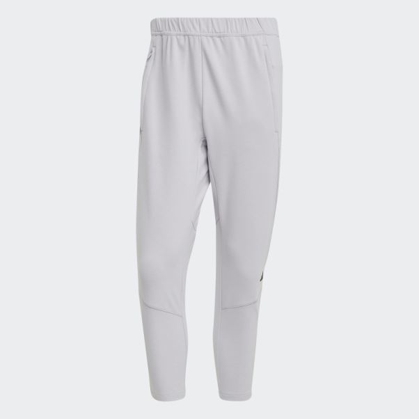 Gris Clair Chiné Conçu Pour L'entraînement Yoga Pantalon D'entraînement 7/8 Adidas