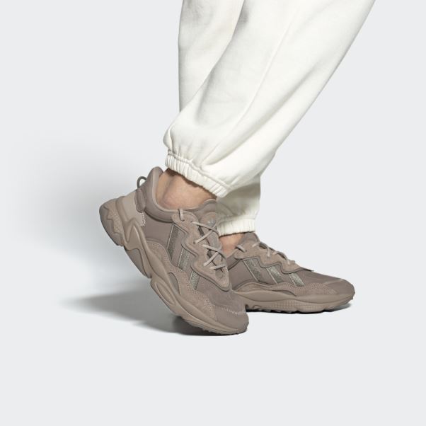 Chaussures Ozweego Adidas Marron Crayeux