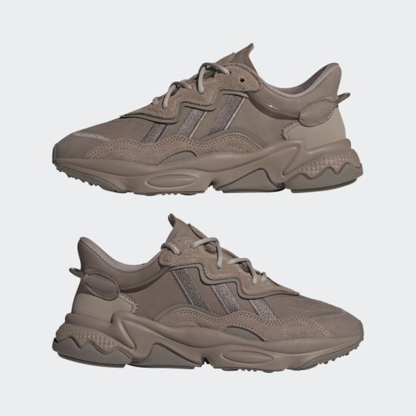 Chaussures Ozweego Adidas Marron Crayeux