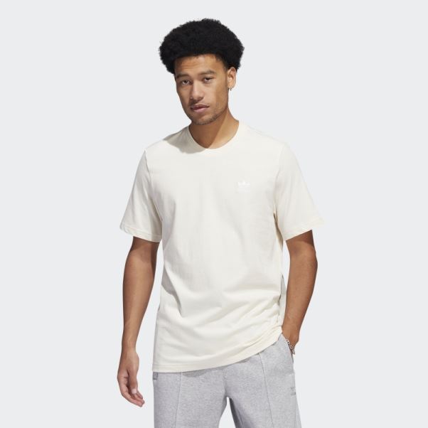 Adidas Adicolor Essentials Tee Shirt Trèfle Blanc