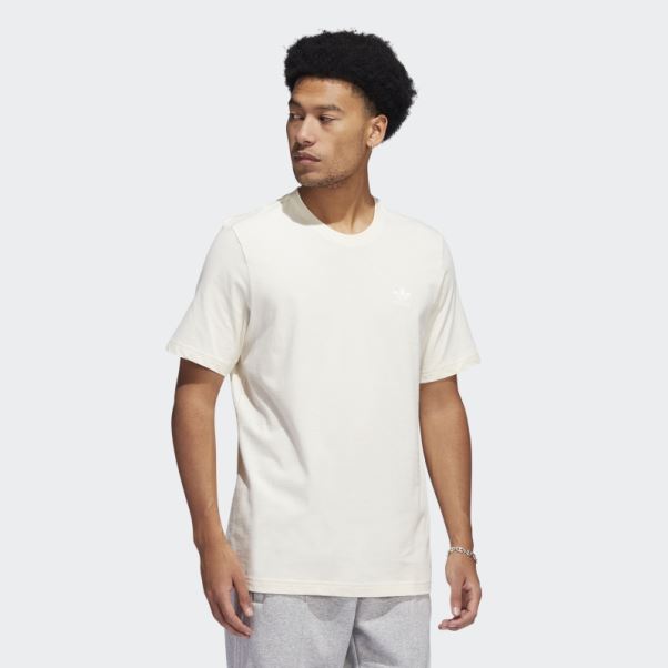 Adidas Adicolor Essentials Tee Shirt Trèfle Blanc