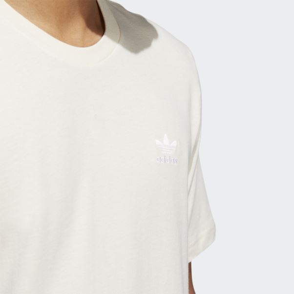 Adidas Adicolor Essentials Tee Shirt Trèfle Blanc