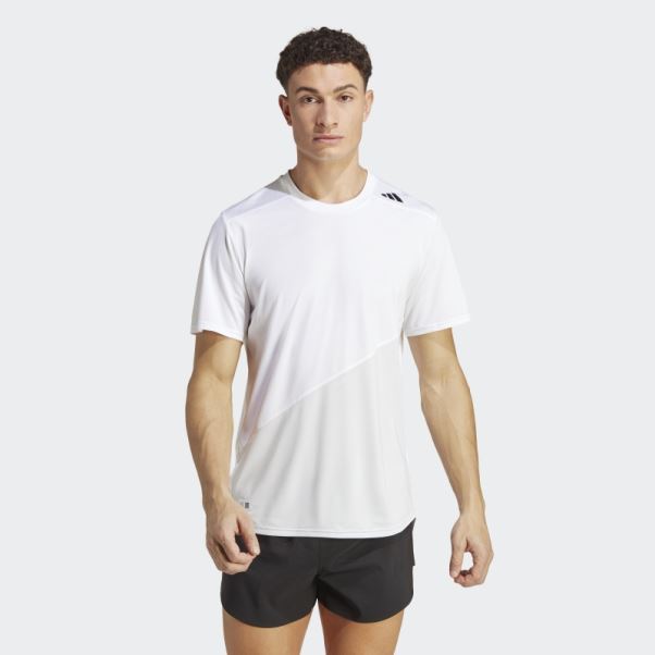 T-shirt De Course Adidas Made To Be Remade Blanc
