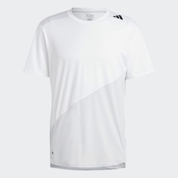 T-shirt De Course Adidas Made To Be Remade Blanc