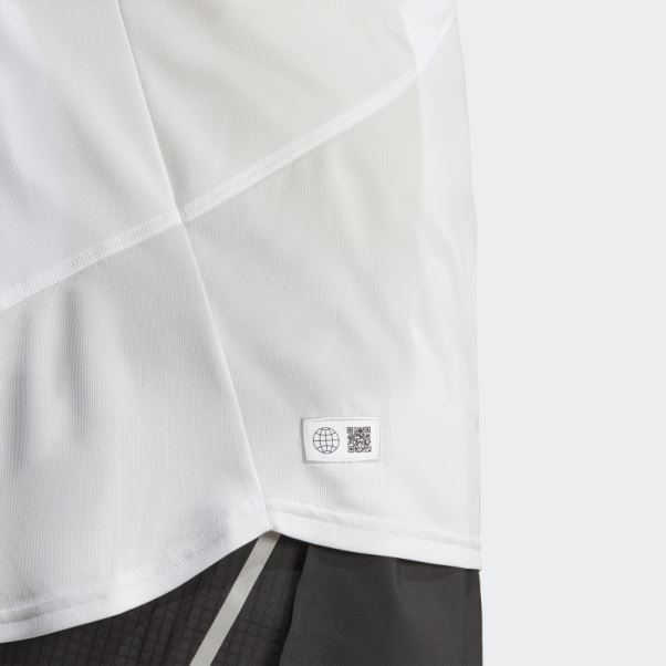 T-shirt De Course Adidas Made To Be Remade Blanc