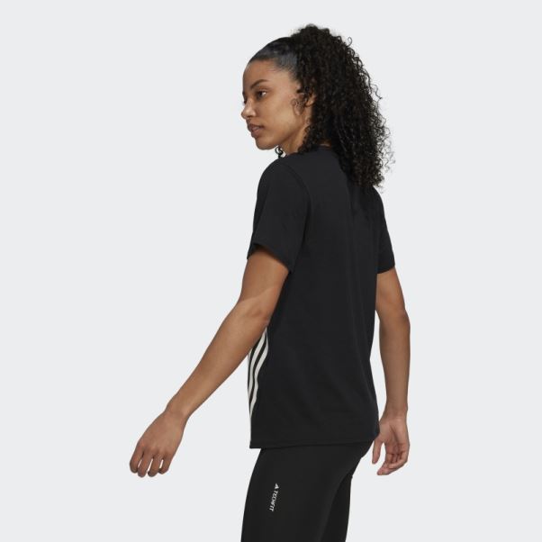 T-shirt Trainicons 3 Bandes Noir Adidas