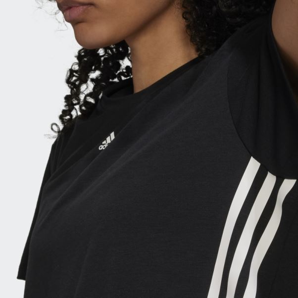 T-shirt Trainicons 3 Bandes Noir Adidas